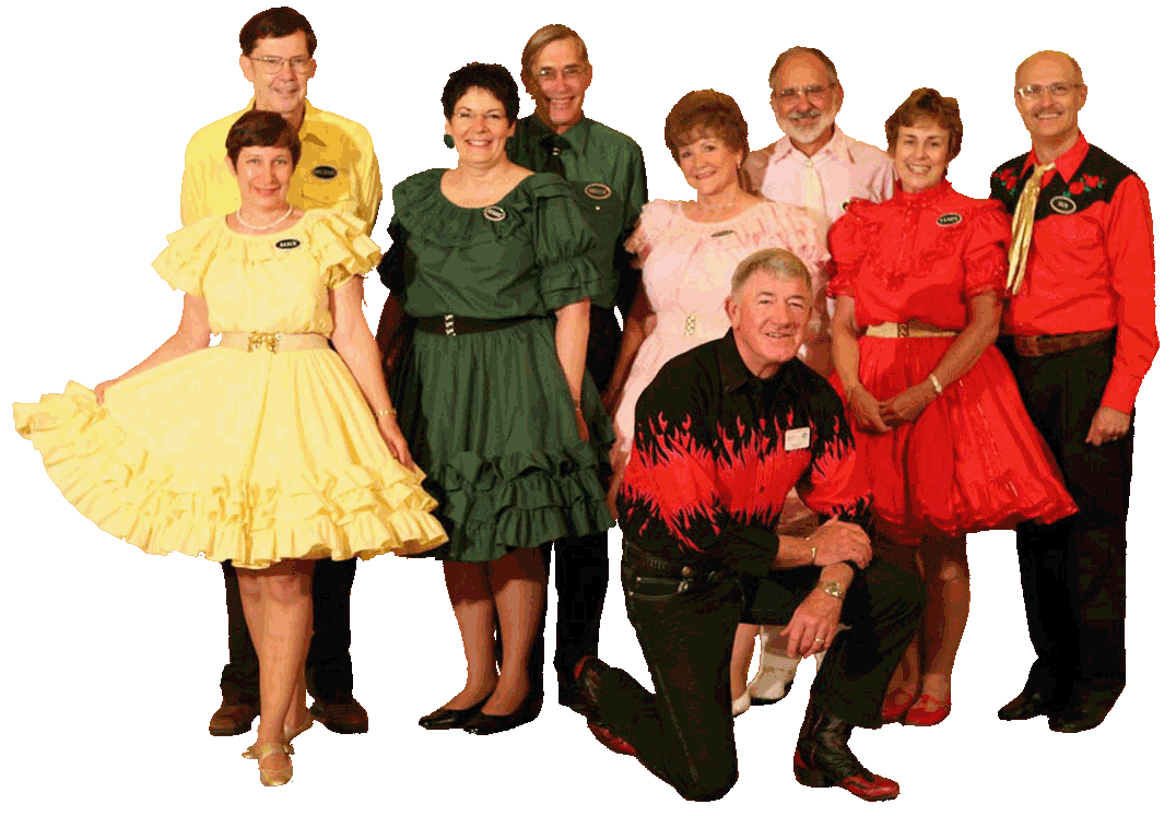 Group Shot from our Square Dance Reference instructional DVD video